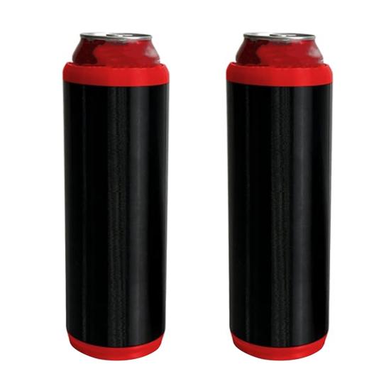 Dual Can Holder with Quick Reload 2 Beer Soda Can Cooler Insulated Beverage Holder Outdoor Event Accessory