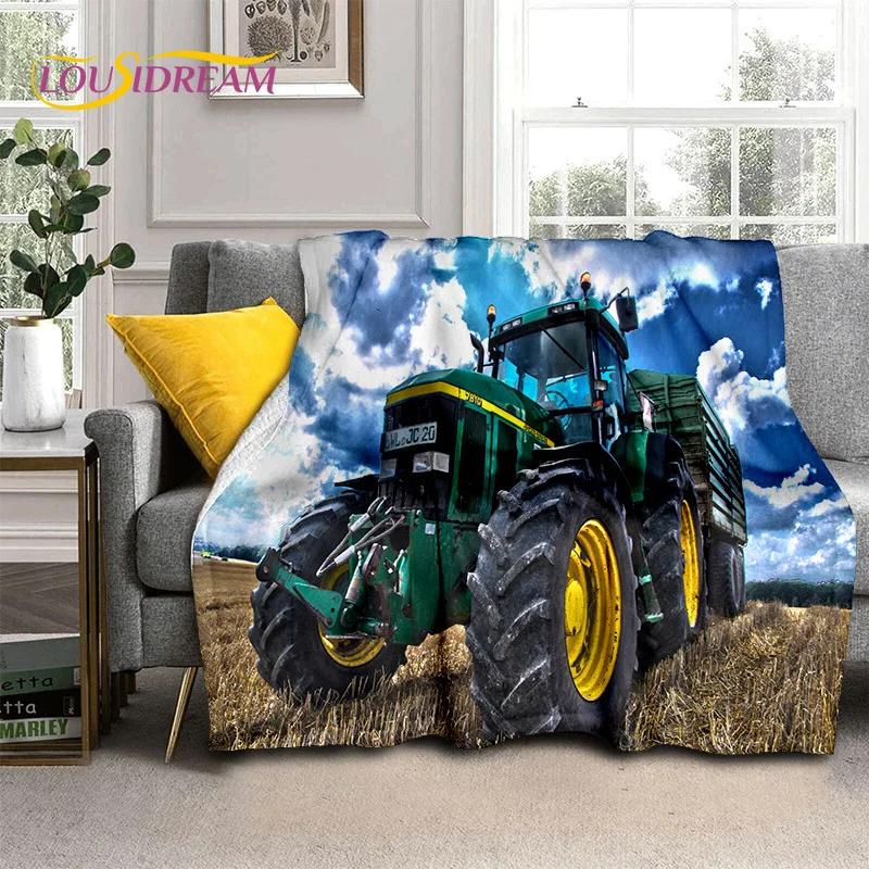 27 Style Truck Retro 3D Tractor Car Blanket,Soft Throw Blanket for Home Bedroom Bed Sofa Picnic Travel Office Cover Child Gift