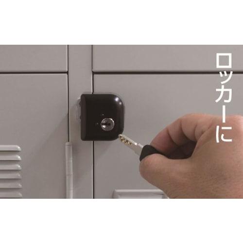 Nomuratec Comfortable Security Auxiliary Lock, Door Lock Guard, Dimple Key Type, Outward/Inward Opening, Screw-Mounted, N-1073, Black