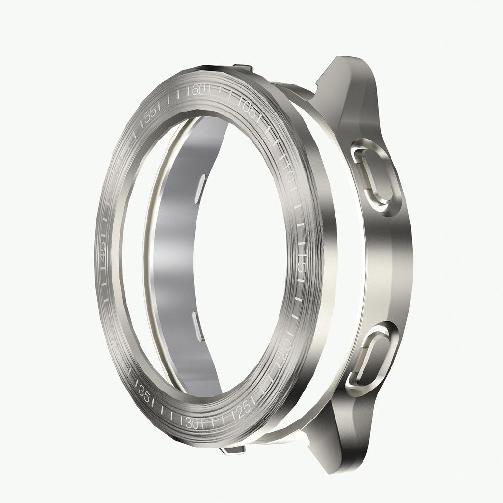 Hülle für Xiaomi Mi Watch S3 Hülle Zubehör PC Schutzhülle für Mi Watch S3 Galvanisierte Drahtzieh-Hohle Hülle+Lünette Wir