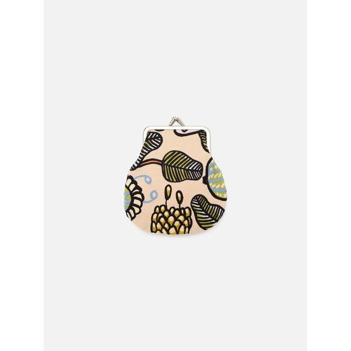 [Marimekko] Tiara Pieni Kukkaro Coin Purse Women's 52_1_52259474578 F Sand x Warm Orange
