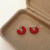 Korean Style C-Shaped Millet Bead Ear Cuff - Simple, Versatile, and Fashionable Earrings for Women