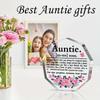 Best Aunt Ever Acrylic Plaque - Definition Gift from Niece/Nephew for Birthday & Christmas