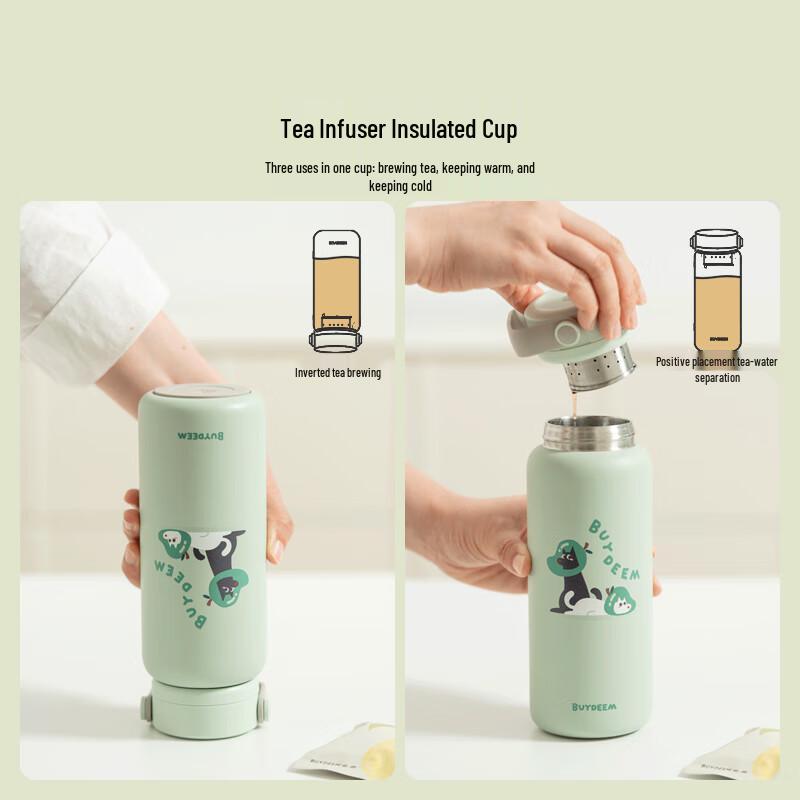 Buydeem 640ml Portable Tea Infuser Insulated Mug