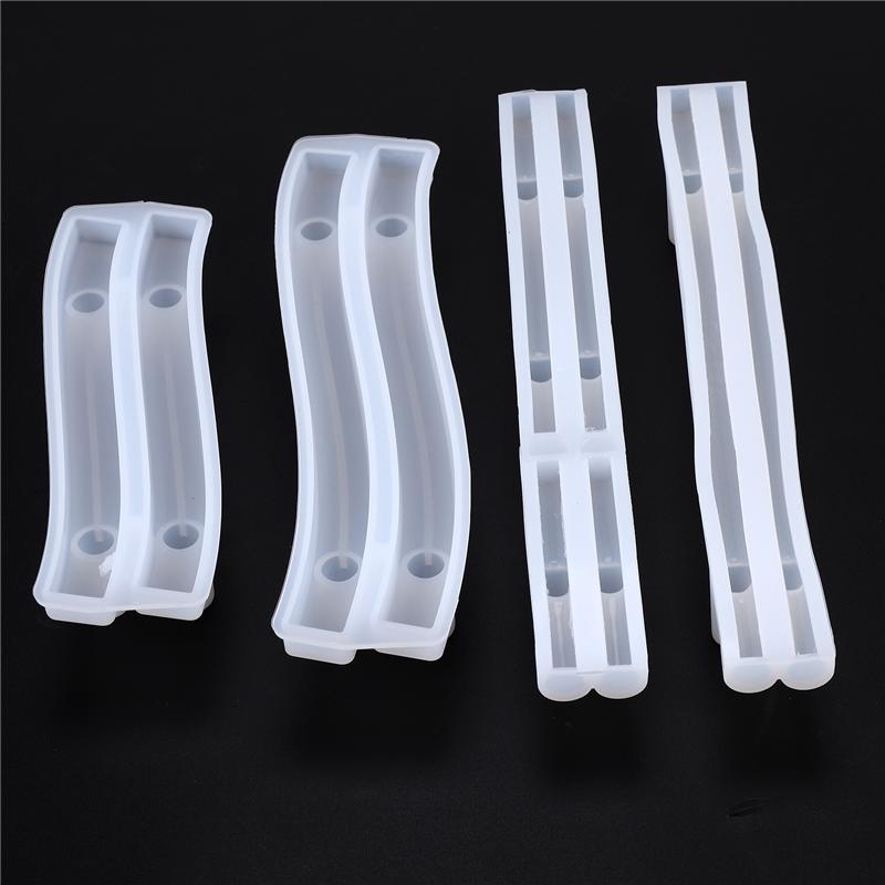 

A55F-4 Set Tray Handle Resin Mold, Silicone Epoxy Casting Mold For DIY Cabinet Door Handles, Drawer Bar Pulls, Afrt Crafts прозрачный белый