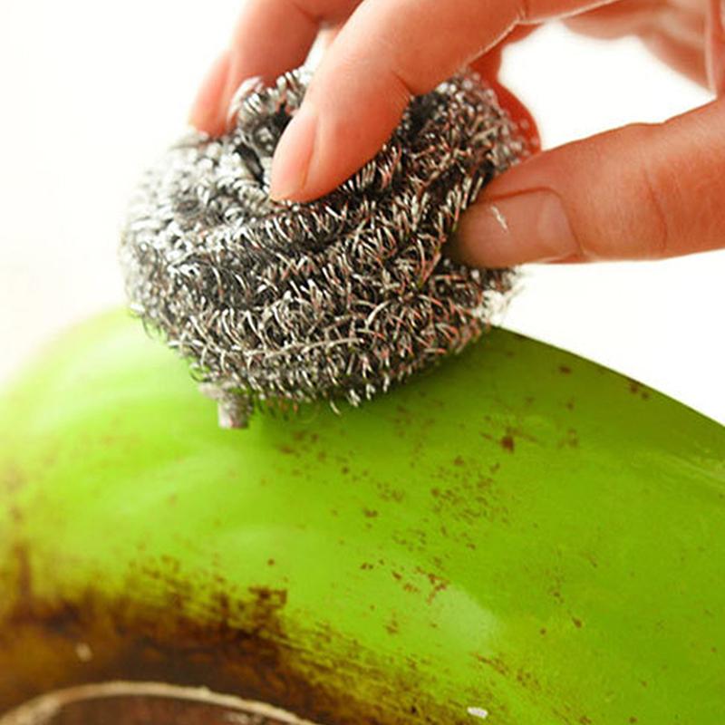 5/10/20pcs Stainless Steel Cleaning Ball Brushes Household Cleaning Tool Cleaning Balls Kitchen Utensils High Quality Tools