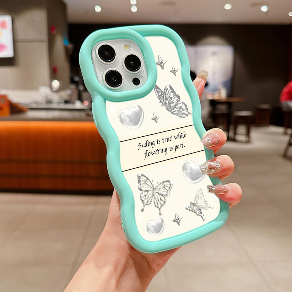 Macaron Soft TPU Phone Case for Xiaomi Poco X3 X5 X6 M6 Redmi 13C Redmi Note 11 12 13 Pro 11s 12s Cover Ae67 Butterfly flower Cute cartoon art design