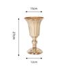 Golden Candle Holder Metal Art Flowers Vase Creative Flower Stand  Wedding Party Props