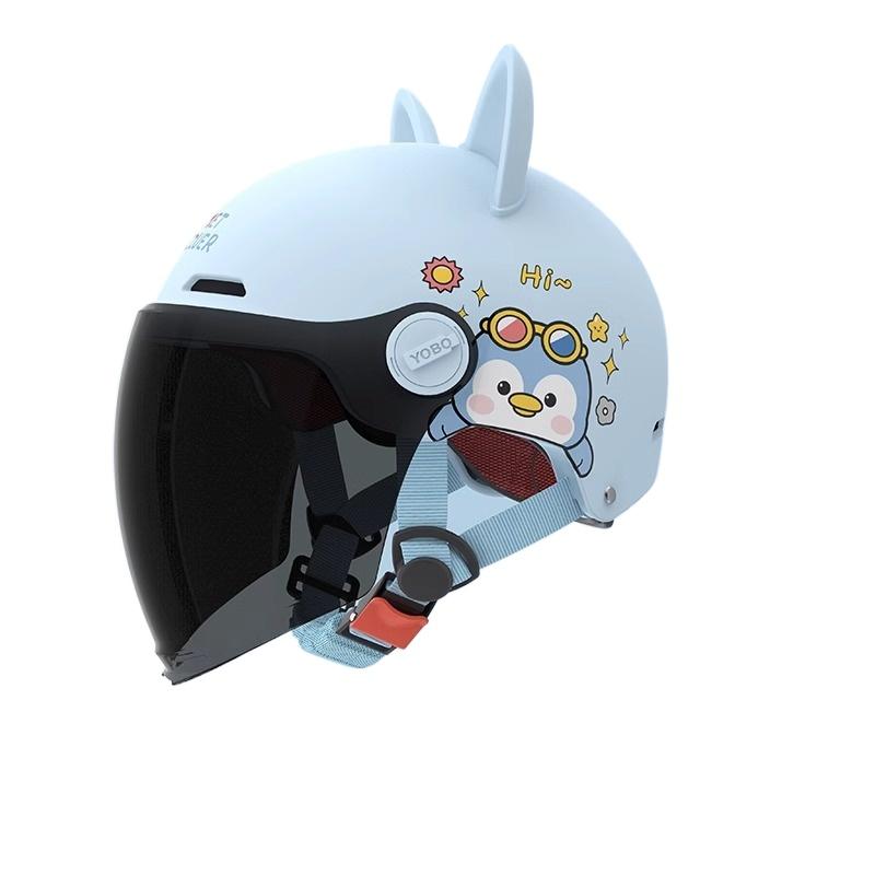 Electric Car Motorcycle Half Helmet Boys and Girls Children Cute Helmet Four Seasons Helmet