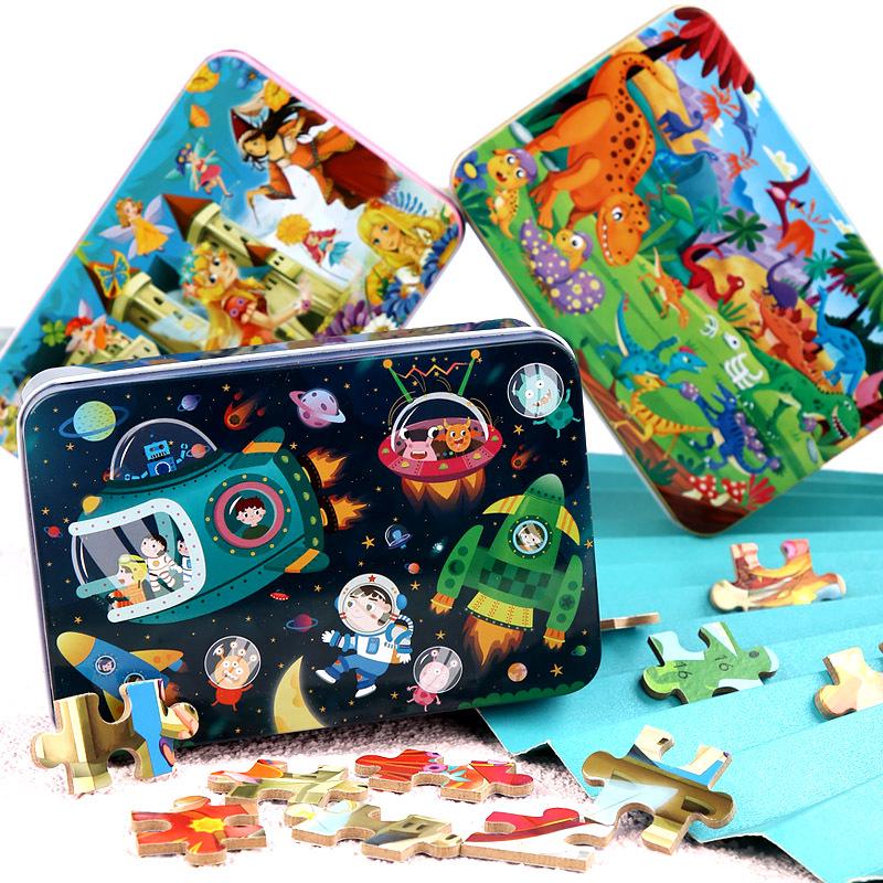 Wooden Jigsaw Puzzle Toy - 9 To 100 Pieces, Children's Early Education & Matching Game