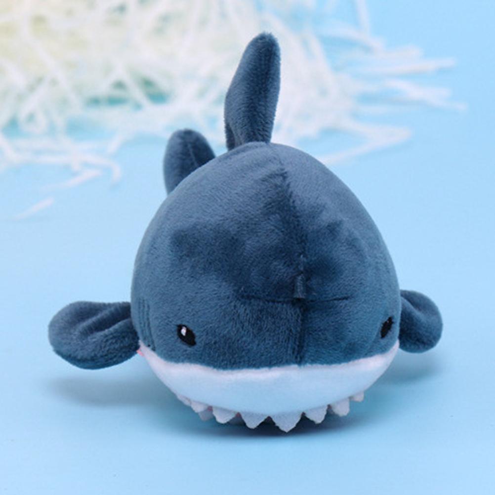 15cm Niedlicher Mini Hai Plüsch Schlüsselanhänger Anhänger Spielzeug Weicher Cartoon Hai Stoffpuppe Rucksack Schlüsselanhänger