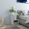 Day and Night - Day and Night Nightstands 2 Units Glossy White Plywood 35x35x55 Cm