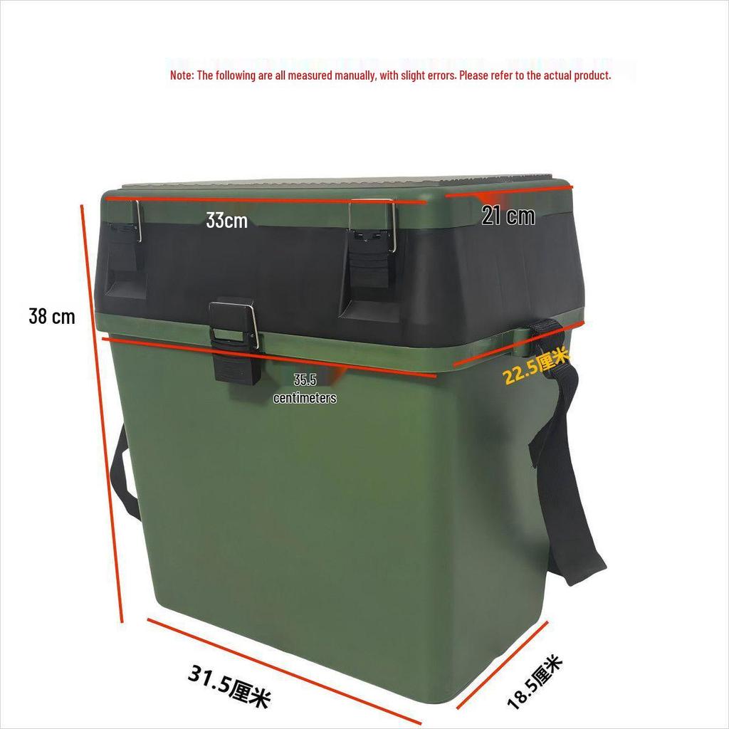 A1R Durable Multifunctional Fishing Box: Lightweight, Wear-Resistant, Drop-Resistant, with Seat Function.
