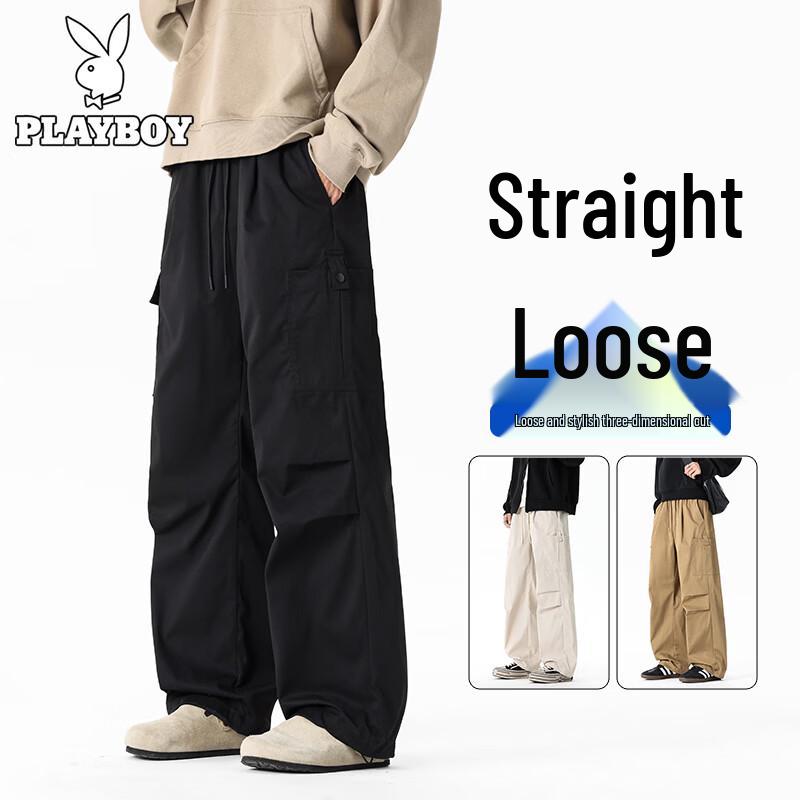 PLAYBOY Men s Summer Multi-Pocket Cargo Pants 2XL