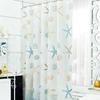 180 X 200cm  Fashion  Bathroom Waterproof Shower Curtains with 12pcs Curtain Hooks Rings