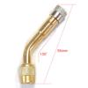 2Pcs Car Motorcycle Bicycle 45/90/135 Degree Angle Valve Adaptor Metal Tyre Tube Valve Extension Adapter for Scooter Tire Valve Caps  Replacement