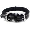 Double-layered Ultra Soft Neoprene Padded Dog Collar Heavy Duty Dog Leather Collar with Durable Metal Buckle Pet Training Collar