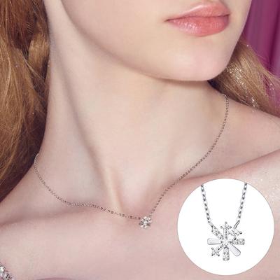 [Rosemont] Silver Fanfare Necklace Ra24D18J
