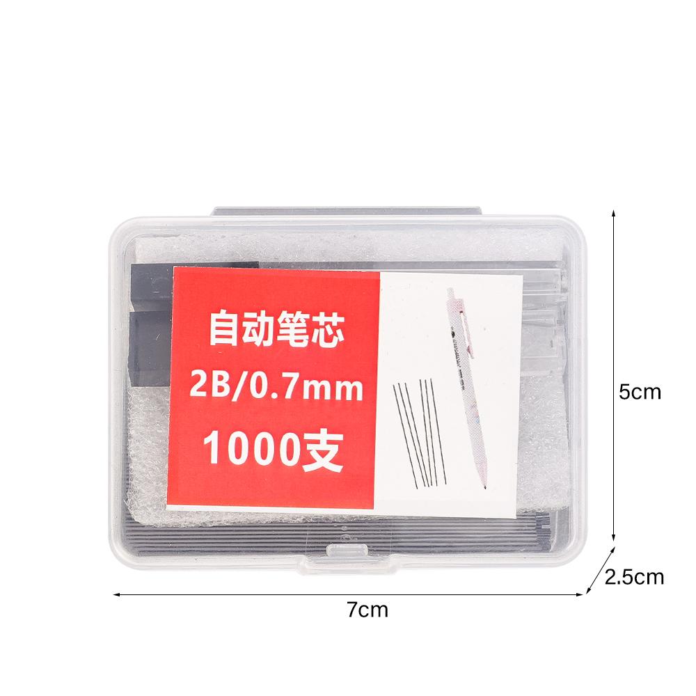 2000-100Pcs Mechanical Pencil Lead Core Refills 0.5/0.7mm Large Capacity Replaceable Pencil Refill for Student Office Stationery