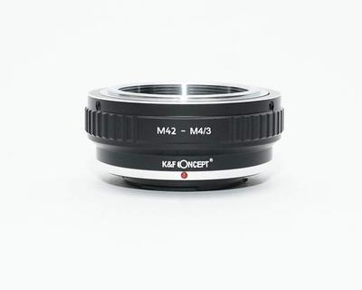 CONCEPT M42 Objektiv auf Micro Four Thirds Mount Adapter mit Objektivtuch K&F m4/3 m42-m43 (KFM43)