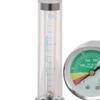 Buoy Type Oxygen Pressure Gas Regulator Inhaler G5/8" Thread O2 Pressure Reducer Oxygen Gauge Flow Meter Zinc Alloy