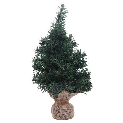 Gift Pine Tree Mini Christmas Tree Linen Green Artificial Christmas Tree Plastics Table Ornaments Christmas