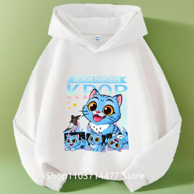 KPop Demon Hunters Huntrix Boys Hoodies Girl Fashion Hoodie Children Casual Pullovers Sweaters Long Sleeves Kids Autumn Clothes