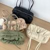 Wrinkled High-end Armpit Bag Commuting Tote Shoulder Bag Feminine Temperament Large Capacity Nylon Bag Female