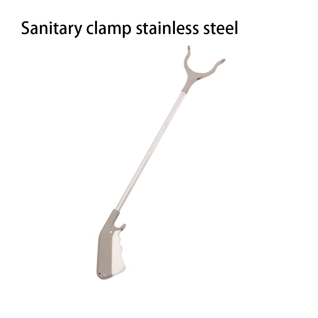 Garbage Picker Extender Collapsible Trash Picking Tool Stainless Steel Clamper Clip Collection Grabber Outdoor Walking