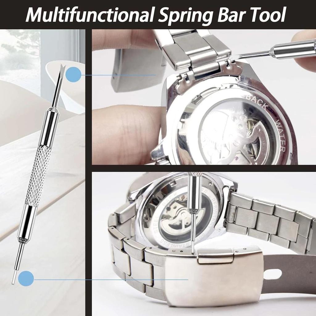 81-Piece Watch Repair Kit: Press Tool, Battery & Link Replacement Tools