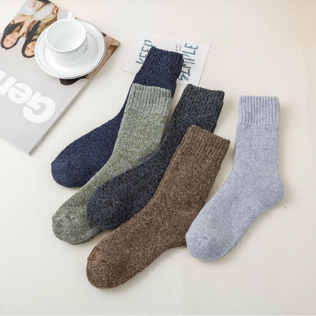 1/5 Pairs Winter Warm Extra Thick Wool Cashmere Socks for Warmth