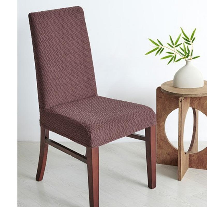Thickened Waterproof Slanted Chair Cover Universal Home Dining Chair Cover Elastic One-piece Dining Table Chair Cover Backrest Cushion