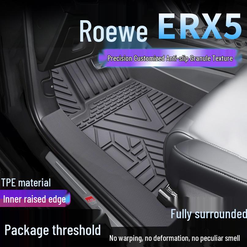 Roewe ERX5 TPE Full Coverage Waterproof Floor Mats with Anti-Dirt Door Sill Protection Single-layer Upgrade: TPE Mat