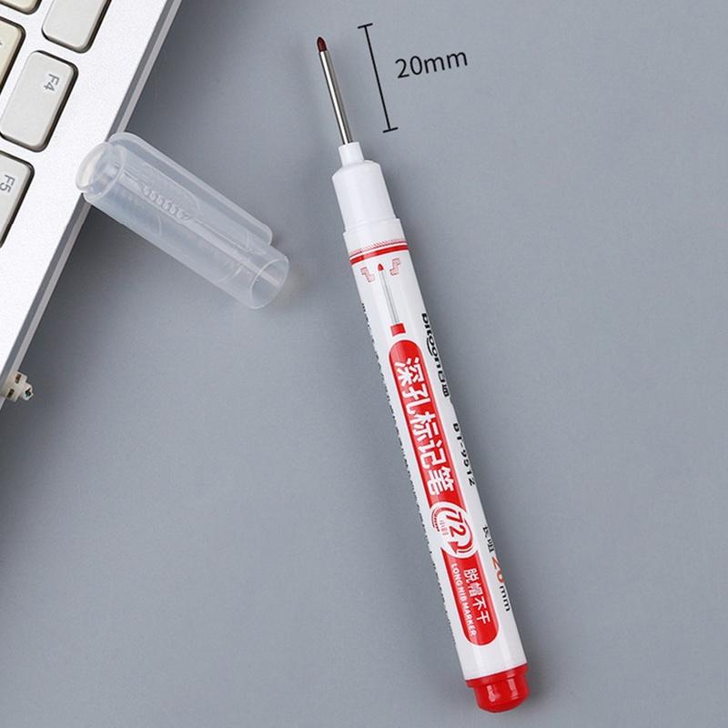 72 Hours Deep Reach Marker Waterproof Construction Pen Long Nip Drill Markers Colorful Waterproof Carpenter Pens