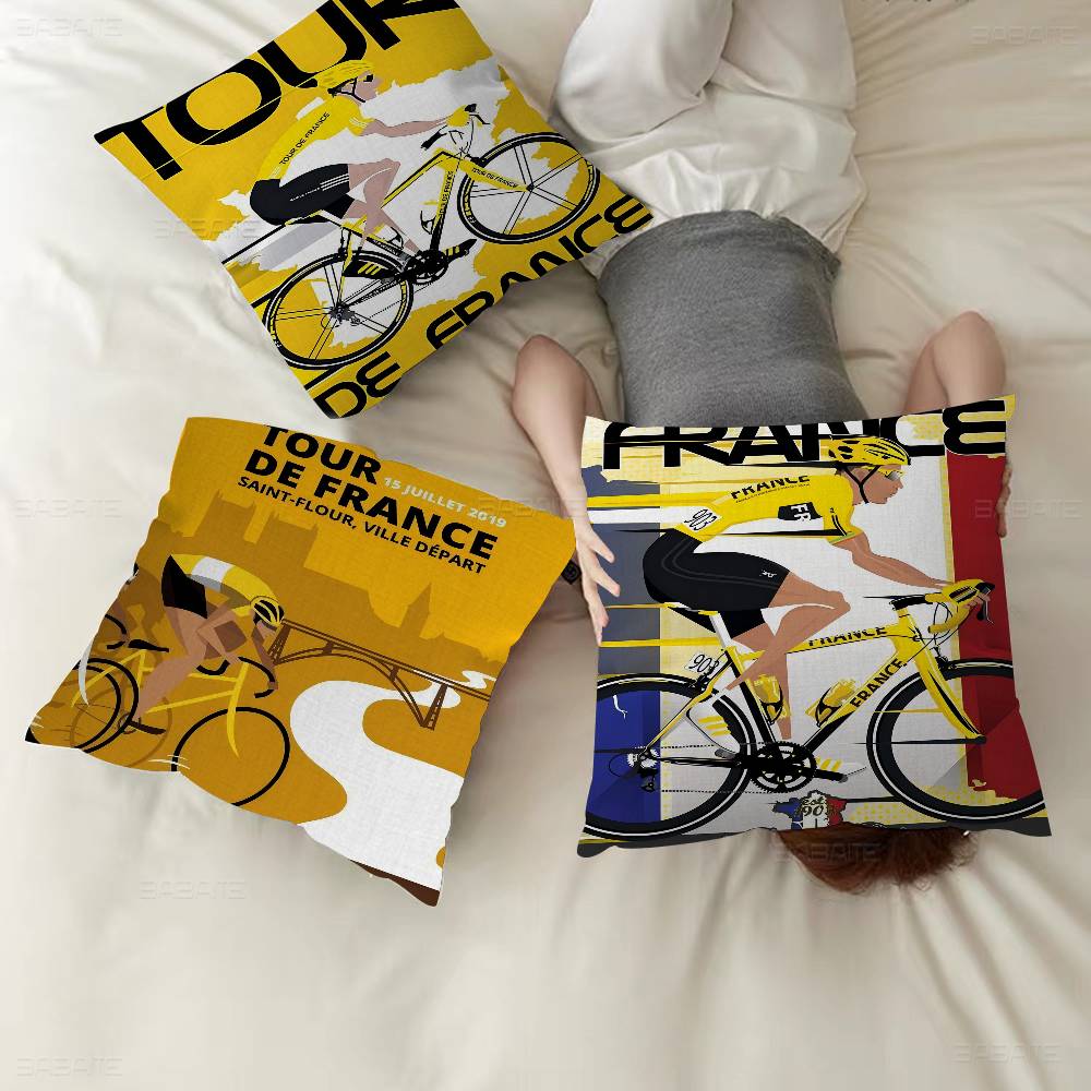 Tour of F-France Cushion Cover Pillowcase Upholstery Sofa Throw Pillow Home Decor Pillowcas