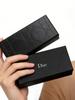 Dior Custodia Larga per Occhiali da Sole in Pelle Nera