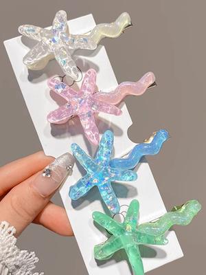 1/4 Stück Mode Süße Geometrische Fünfzackige Haarklammern für Damen Mädchen Party Haarschmuck
