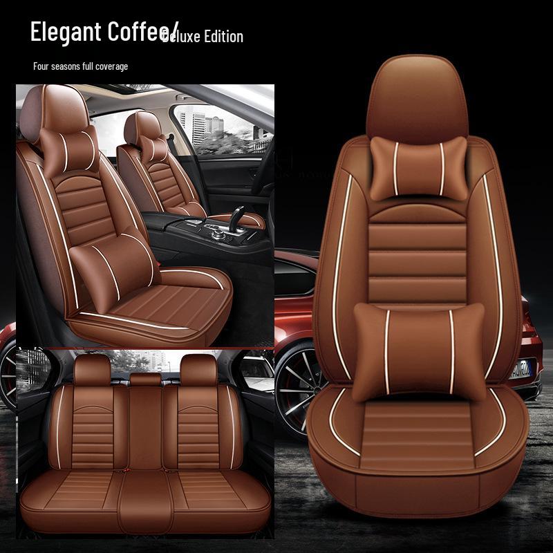 Pernă universală din piele pentru scaun auto pentru camionete cu cinci locuri, pentru toate anotimpurile, protecție completă