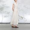 Sancai New Chinese Style Patchwork A-Line Maxi Skirt