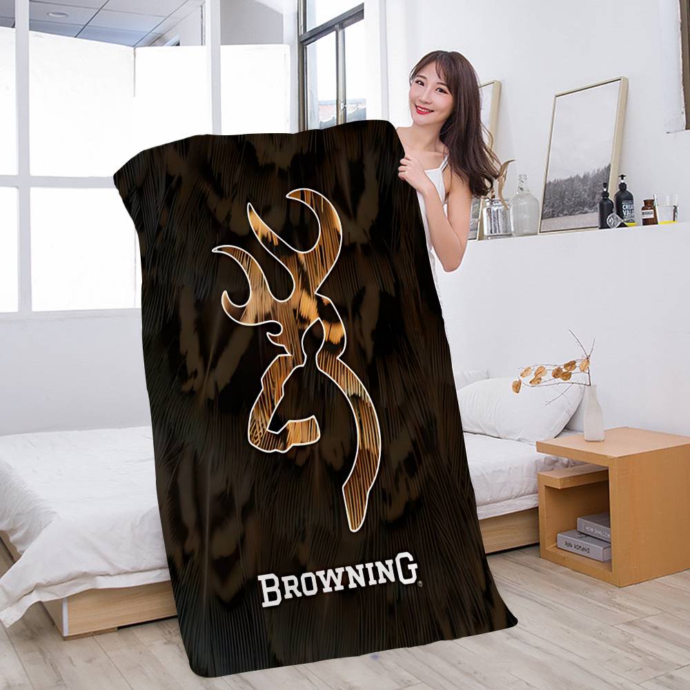 B-Brownings Logo Anime Beach Swimming Towel Soft Absorbent Washcloth Children's Gifts For Kids Travel Camping Gym