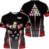 T-shirt Stampa Digitale 3D Top Manica Corta da Ragazzo e Uomo Versatile Traspirante