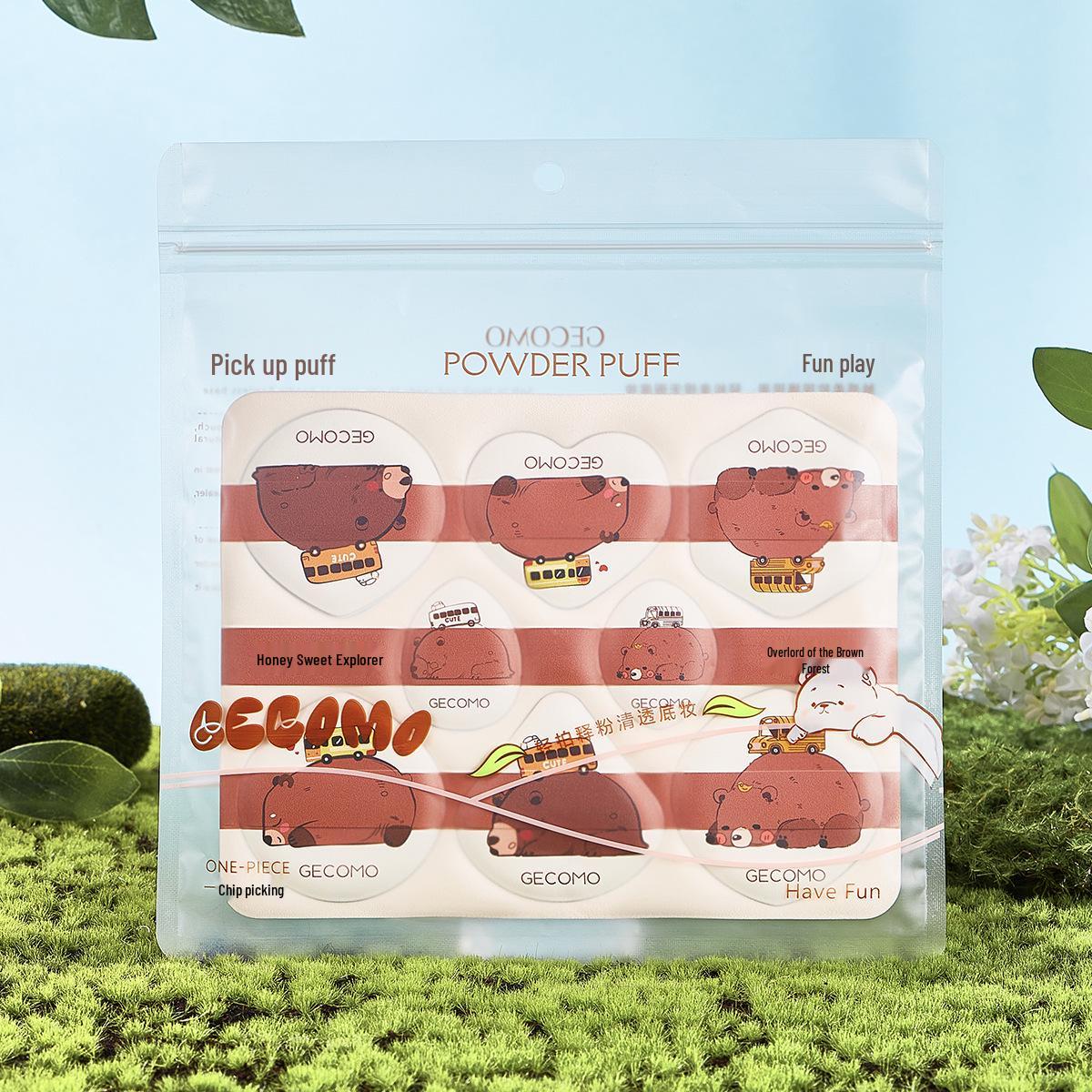 

GECOMO Dual-use Long-lasting Skin-friendly Makeup Sponge - Peach Series