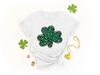 Irish Shamrock 3 Leaf Clover St. Patrick's Day Women's Short Sleeve Tee