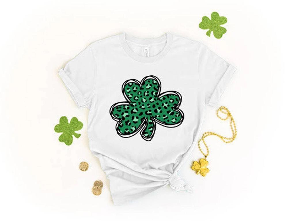 Irish Shamrock 3 Leaf Clover St. Patrick's Day Women's Short Sleeve Tee