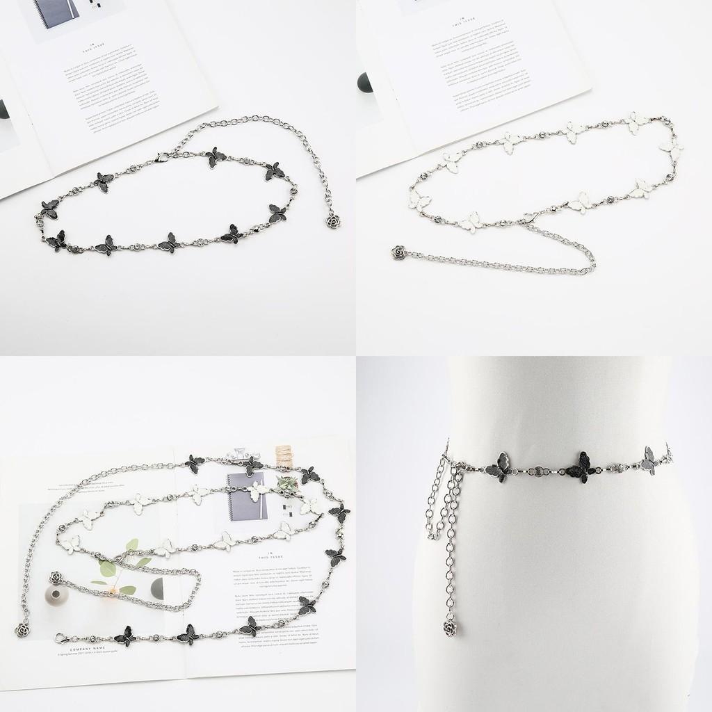 Fashion Metal Butterfly Design Women Waist Chain For Dress And Shirt Styling