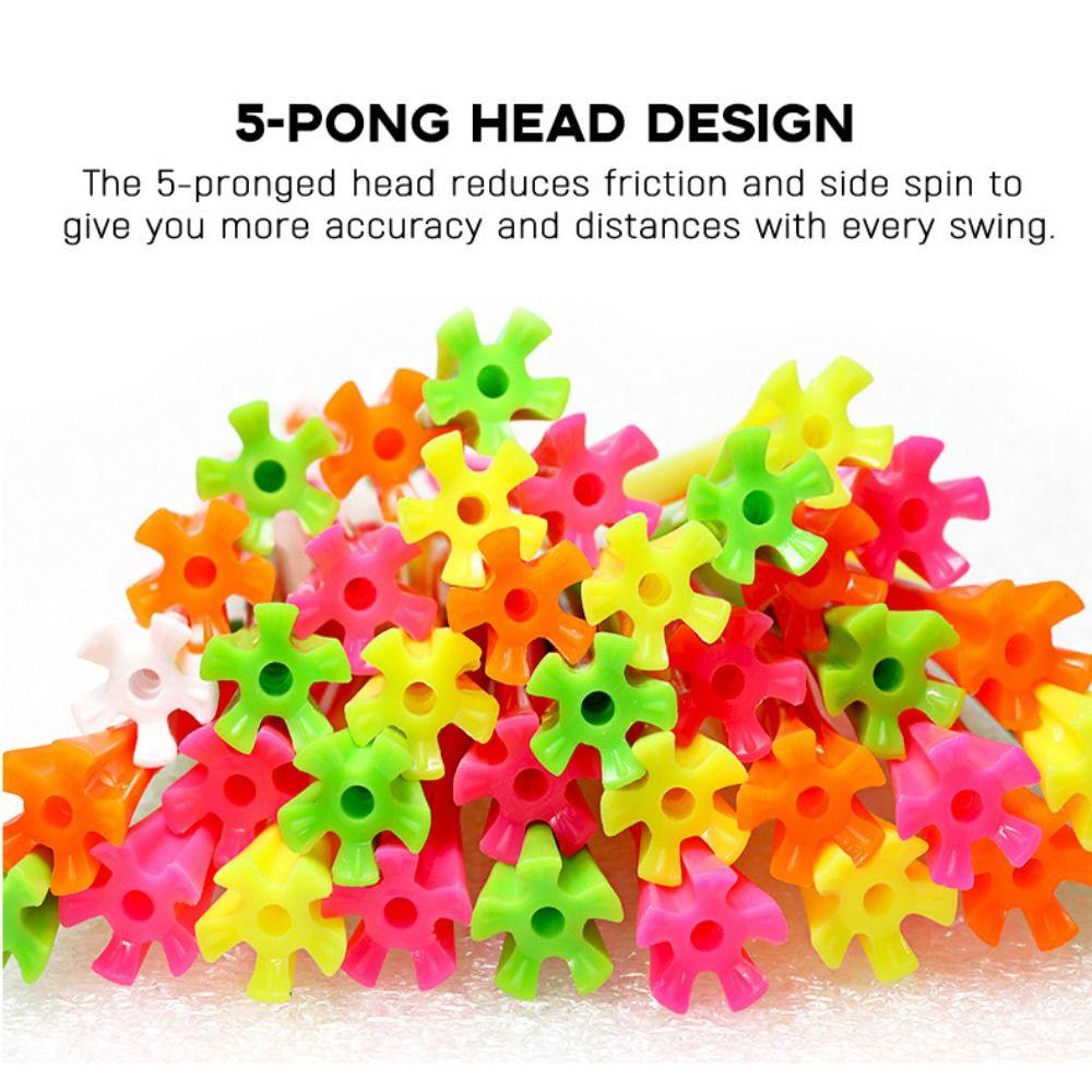 100Pcs 38mm Golf Ball Holder Plastic Golf Seats Durable Golf Tee Set Sport