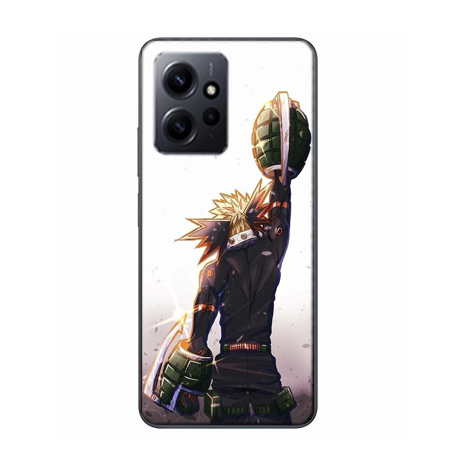 My Hero Bakugou Katsuki Phone Case For Redmi Note 14 15 Pro 5G 13 12 Pro Plus 11 11T 11E 11S 10 Pro 10S 9 9S Cover Cell Clear TP
