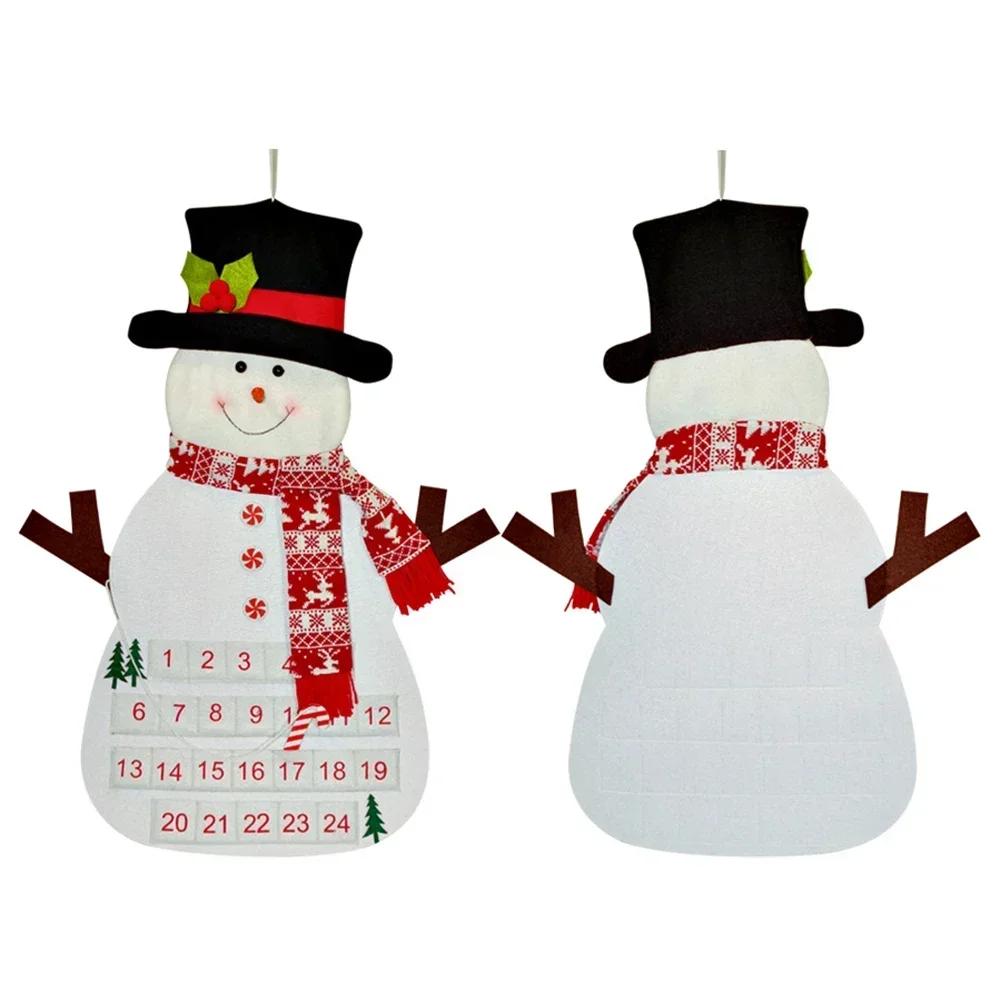 Christmas Party Felt Christmas Calendar Beautiful Festive Home Decor Holiday Countdown Calendar Joyful Festival Decoration