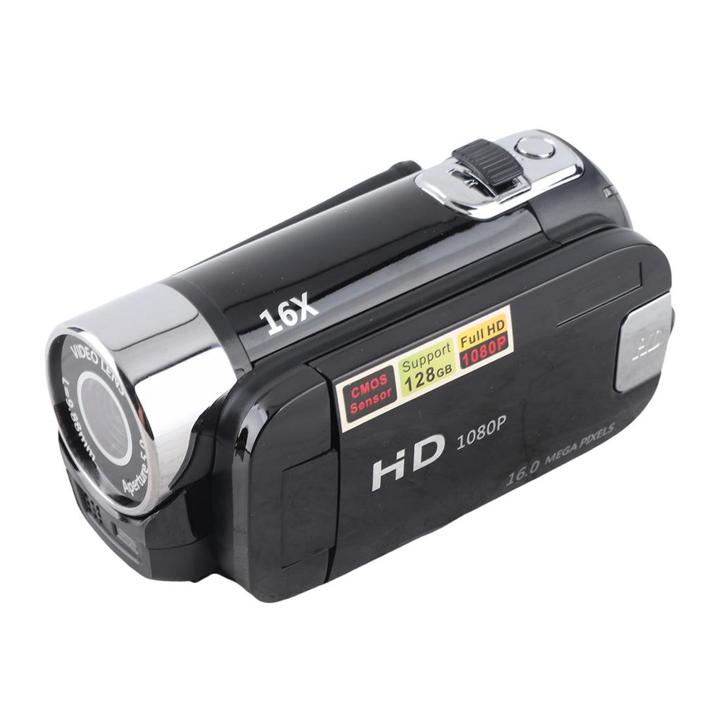 Digital Camera 1080P 16MP HD 16X Zoom Anti Shake Handheld Built in Microphone Video Camera with LED Fill Light