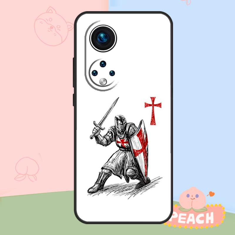 Christian Templar Knights Case For Honor Magic 6 7 8 Pro Honor 400 200 50 70 90 Lite X8b X8c X9b X9c X9d Win RT Cover